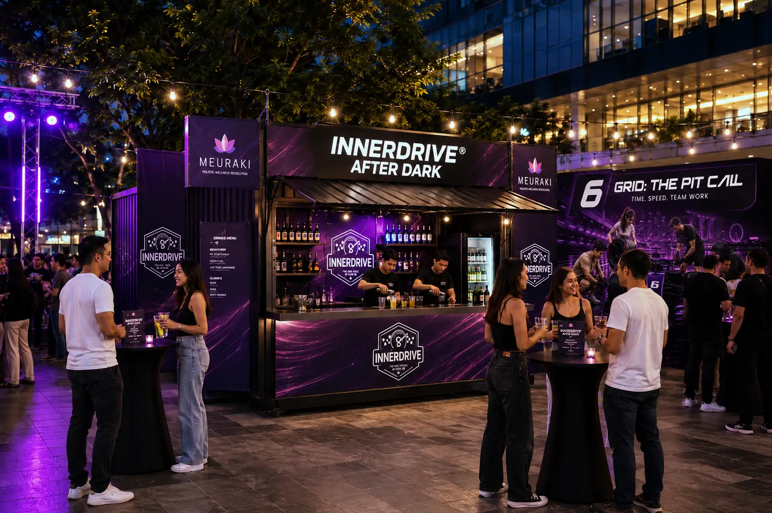 INNERDRIVE After Dark, race-week bar